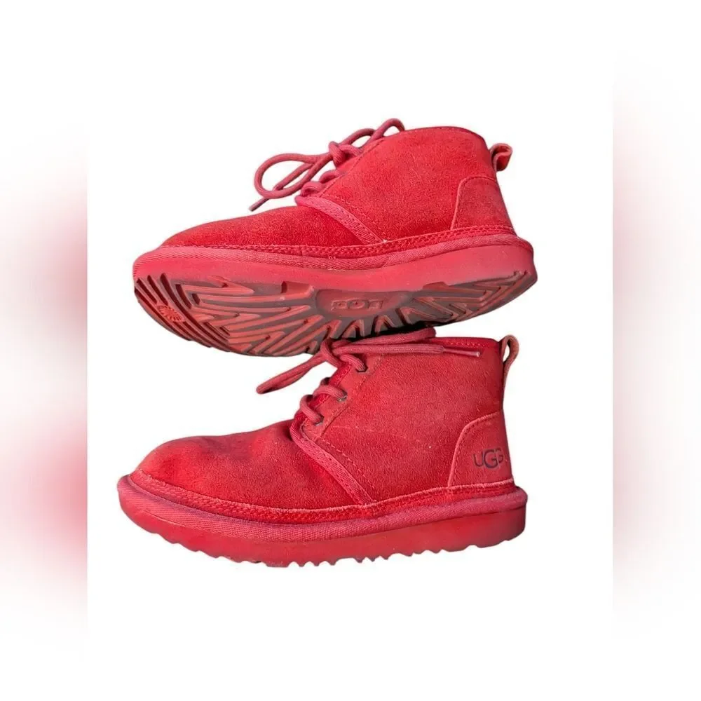 Ugg Red Kids Lace up Boots